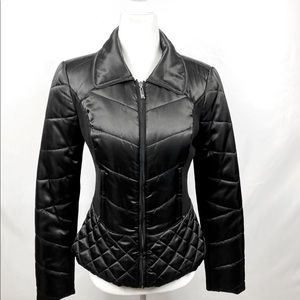 WHBM, Black Puffer Jacket, Size XS